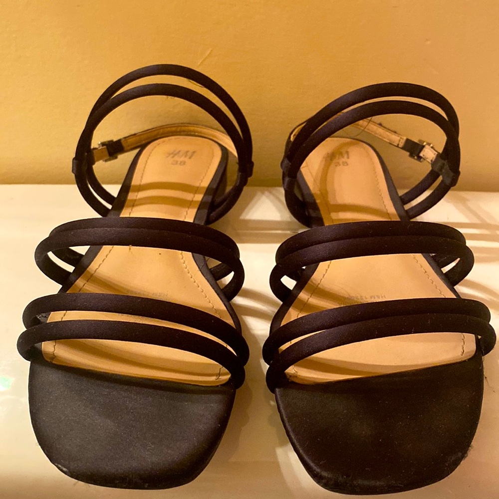 H&M Black Strap Sandals